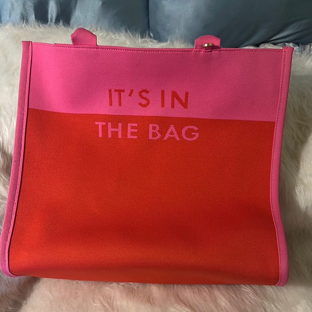 Kate Spade for Target Stylish Pink and Orange Tote Bag